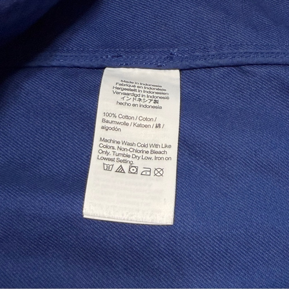 MADEWELL Oversized Blue Crossover Blazer Regenerative Chino Women’s Size Large - Picture 9 of 10